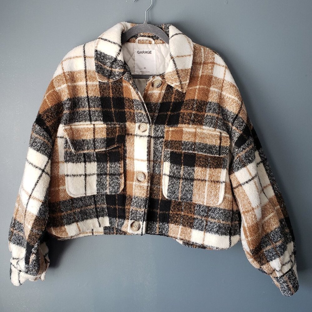 Garage cropped plaid Jacket Size L